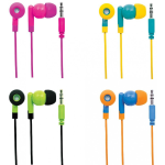 Auricolari In-Ear Vari colori Universali Manhattan POP 40 Multicolor Jack Stereo 3,5mm