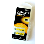 6 Batterie 1.45V PR70 Type 10 (4610) per apparecchi acustici Duracell