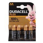 1 Blister 4 batterie Alkaline Stilo AA MN1500 LR6 Stilo 1,5v Duracell Plus