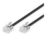 Cavo telefonico nero RJ11 Modulare 6P4C 3mt