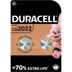 2 Batteria Litio 2032 / DL2032 / CR2032 / BR2032 3v Duracell