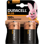 2 Batteria Alcalina Torcia Plus Power 1.5V D LR20 MN1300 Duracell