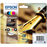 Multipack C13T16364012 (4 colori T1631/2/3/4) EPSON per WF-2010W / WF-2510WF / WF-2520NF / WF-2530WF / WF-2540WF / WF-2630WF / WF-2650DWF / WF-2660DWF