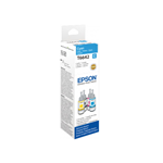 Flacone inchiostro T6642 Ciano 70ml Epson EcoTank L100/L110/L200/L210/L300/L355/L110 MEAFIS/L120 MEAFIS/L1300/L210 MEAFIS/L220/L300 MEAFIS/L310/L355 MEAFIS/L365/L382 MEAFIS/L386 MEAFIS/L455/L486/L550/L555/L565 MEAFIS/ET-14000/ET-2500/ET-2550/ET-4500