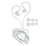 Cuffie Auricolari Stereo Microfono HF Blue Star Sport SP80 Universale Jack 3,5mm Bianco