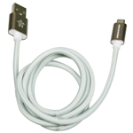 Cavo Micro USB 2.0 Corda e Alluminio Argento 1mt Ultraresistente Mediacom M-CUSBCCA