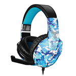 Techmade TM-FL1 Cuffie Con Microfono Gaming Headset Blue Camo