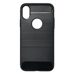 Custodia Forcell Carbon Nero Apple iPhone XS 5.8" A1920 Ultra Protettiva