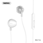 Cuffie Auricolari Microfono Filo Stereo Remax RM-711 3.5mm Bianco