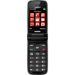 Telefono Cellulare Brondi Magnum 4 Nero Dual SIM/Display Grande/Fotocamera/Radio FM/Flip Attivo