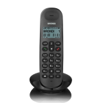 Telefono Cordless Brondi Lotus Nero Cordless Eco Dect GAP Fino a 5 Portatili Collegabili