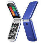 Telefono Cellulare Brondi Stone+ Plus Blu Dual SIM/Display Grande/Fotocamera/Flip Attivo
