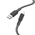 HOCO Cavo USB a iPhone Lightning 8-pin 2.4A Jaeger X69 bianco-nero