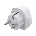 MEDIACOM MD-T102 TRAVEL ADAPTER ADATTATORE UNIVERSALE VIAGGIO 46 PAESI BIANCO