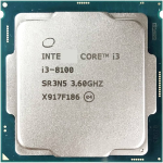 CPU PROCESSORE INTEL CORE I3-8100 @3.60GHZ 6M CACHE SKT. 1151-2