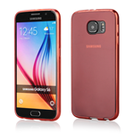 Custodia in TPU Ultrasottile Rosso per per Samsung Galaxy S6 SM-G920F