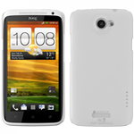 Custodia in PVC Bianco Trasparente Ultrasottile per HTC One X S720e