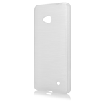 Custodia in TPU Effetto Metallico Bianco per Nokia Microsoft Lumia 640