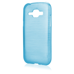 Custodia TPU Effetto Metallico Azzurro Samsung Galaxy J1 / J100