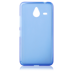 Custodia in TPU Satinato Blu per Microsoft Lumia 640 XL