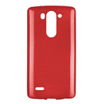 Custodia in TPU Effetto Metallico Rosso per LG G3 Mini D722 / G3S