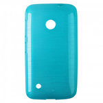 Custodia in TPU Effetto Metallico Blu per Nokia Lumia 530