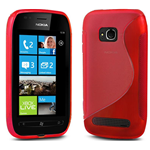 Custodia in TPU Rosso S-LINE x Nokia Lumia 710