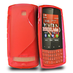 Custodia in TPU Rosso S-LINE x Nokia Asha 303