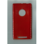 Custodia in TPU Effetto Metallico Rosso per Nokia Lumia 830