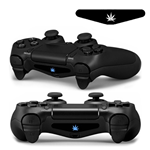 4 x Adesivo Sticker Decorazione Personalizzazione Cover Controller Console PS4 Canapa