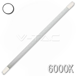 Lampada Neon LED Tubo T8 10W/18W 850LM VT-6272 SMD 600mm Ø 28mm 6000K V-TAC Luce Bianca Fredda SKU 6144