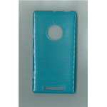 Custodia in TPU Effetto Metallico Blu per Nokia Lumia 830