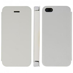 Custodia in PVC e Ecopelle Bianca Flip Cover per Apple iPhone 5 e 5S