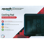 MACH POWER NOTEBOOK STAND COOLING PAD CON VENTOLA 14CM NB-CP-DXN19