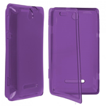 Custodia in TPU Viola Flip Cover per Sony Xperia E C1504 / 1505