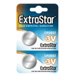 2 Batteria bottone Lithio 3v 2032 / DL2032 / CR2032 / BR2032 ExtraStar