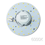 Piastra Led Circolare alta Luminosità 24W/192W AC180/265V 2160 Lumen Luce Fredda