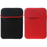 Custodia Morbida Folder Protettivo Notebook fino a 9.7" Doppia Faccia Nero/Rosso iPad 6 / iPad Air / iPad 4 / 3 / 2 / 1