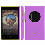 Custodia in PVC Gommato Viola per Nokia Lumia 1020