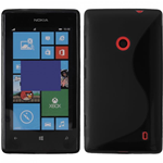 Custodia in TPU S-Line Nero per Nokia Lumia 520