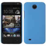 Custodia in PVC Gommato Azzurro per HTC Desire 300 Zara Mini