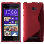 Custodia in TPU S-Line Rosso per HTC Desire SV / T326E