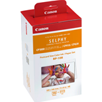 Carta fotografica (108 fogli 10x15 cm) e cartuccia colore per stampante Selphy Canon RP-108 8568B001 Selphy CP-910 / Selphy CP-820 / Selphy CP-1000 / Selphy CP-1200