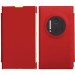 Custodia in PVC e Ecopelle Rosso per Nokia Lumia 1020