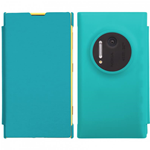 Custodia in PVC e Ecopelle Azzurra per Nokia Lumia 1020