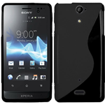 Custodia in TPU S-Line Nero per Sony Xperia V / Lt25i