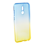 Custodia Forcell Ombre Azzurro Oro per Huawei Mate 10 Lite Ultra Protettiva