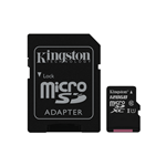 MEMORY CARD MICRO SD 128GB c10 UHS-I KINGSTON CANVAS SDCS/128GB