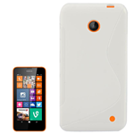 Custodia in TPU S-Line Bianco per Nokia Lumia 630