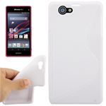 Custodia in TPU S-Line Bianco per Sony Xperia Z1 Compact / D5503